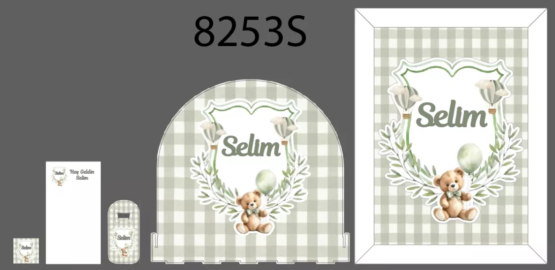 Yeşil Crest Ayıcıklı Bebek Seti