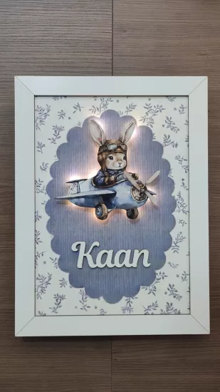 Uçaklı Pilot Tavşan Bebek Seti